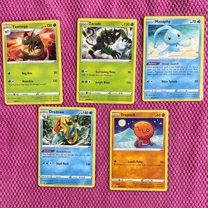 5 Pokemon Trading Cards - All Shining Fates